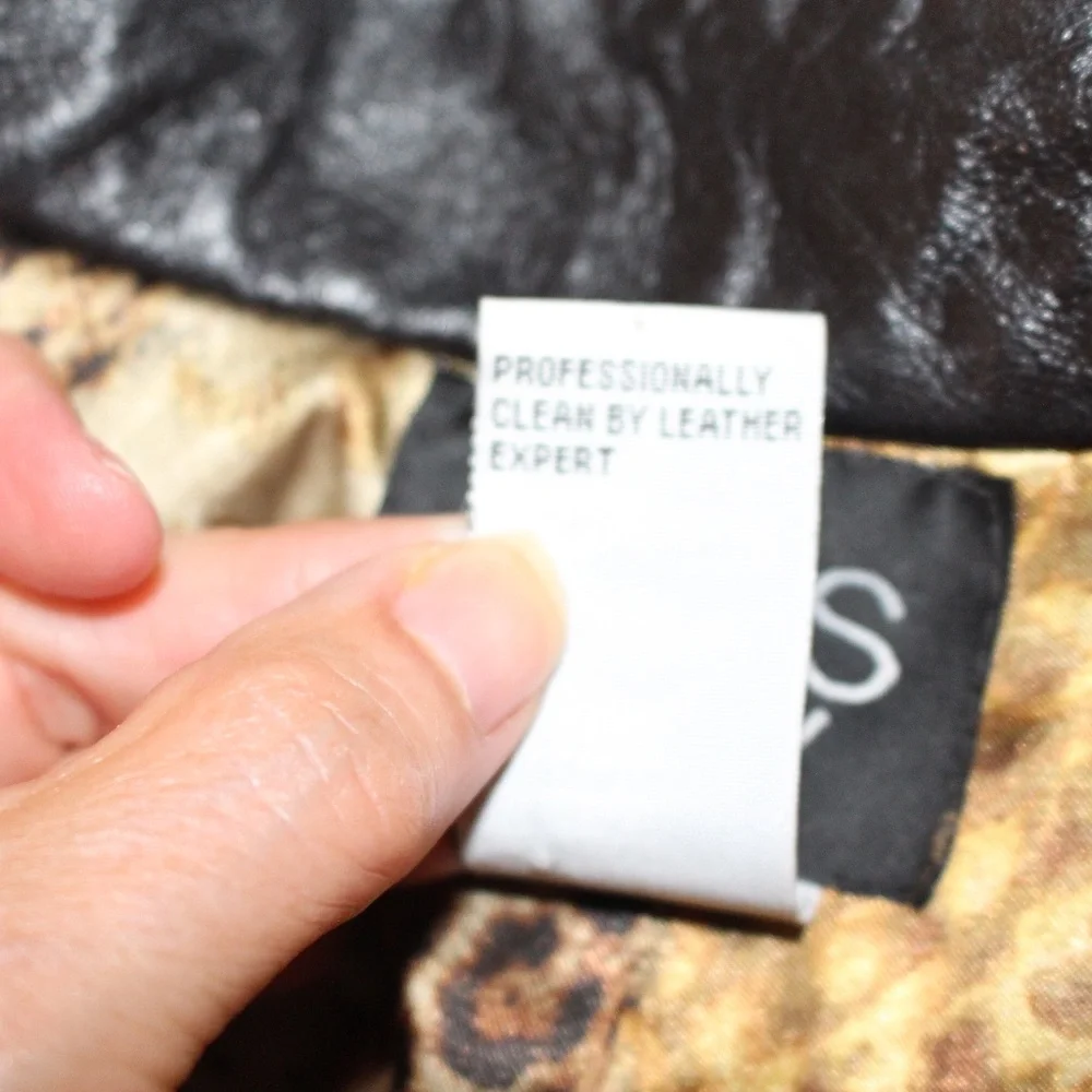 Koos Of Course, Vintage fitted brown leather and Tweed jacket - Picture 9 of 11